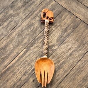 Brand new handmade salad servers from Africa